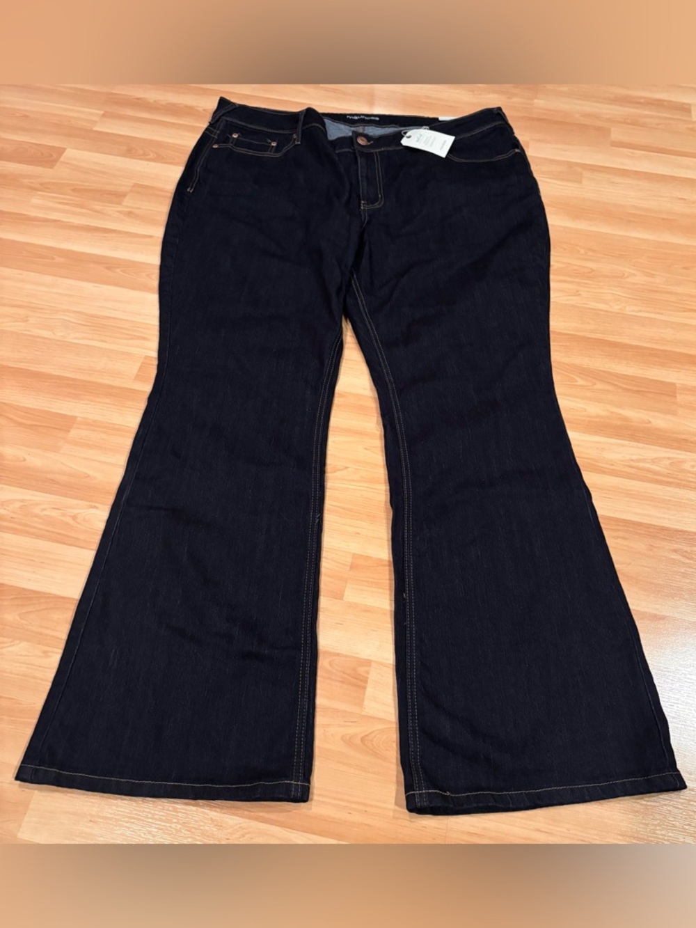 Maurices Dark Navy‎ Mid Rise Boot Cut Jeans